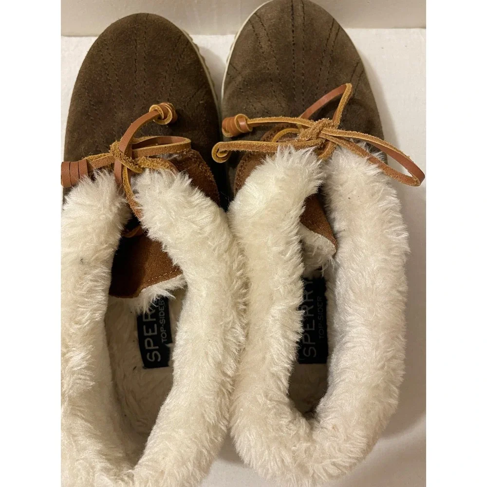 Sperry Top-Sider Women's Size 8 Brown Suede Leather Lace Up Ankle Boots‎